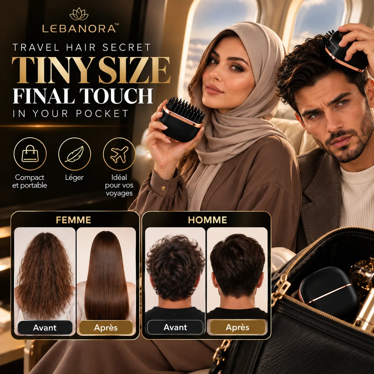 Lebanora™ Brosse Lissante Professionnelle