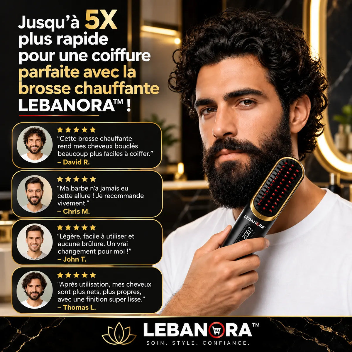 Lebanora™ Brosse Lissante Premium